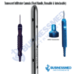 Tumescent Infiltrator Cannula Fixed Handle Reusable Autocavable
