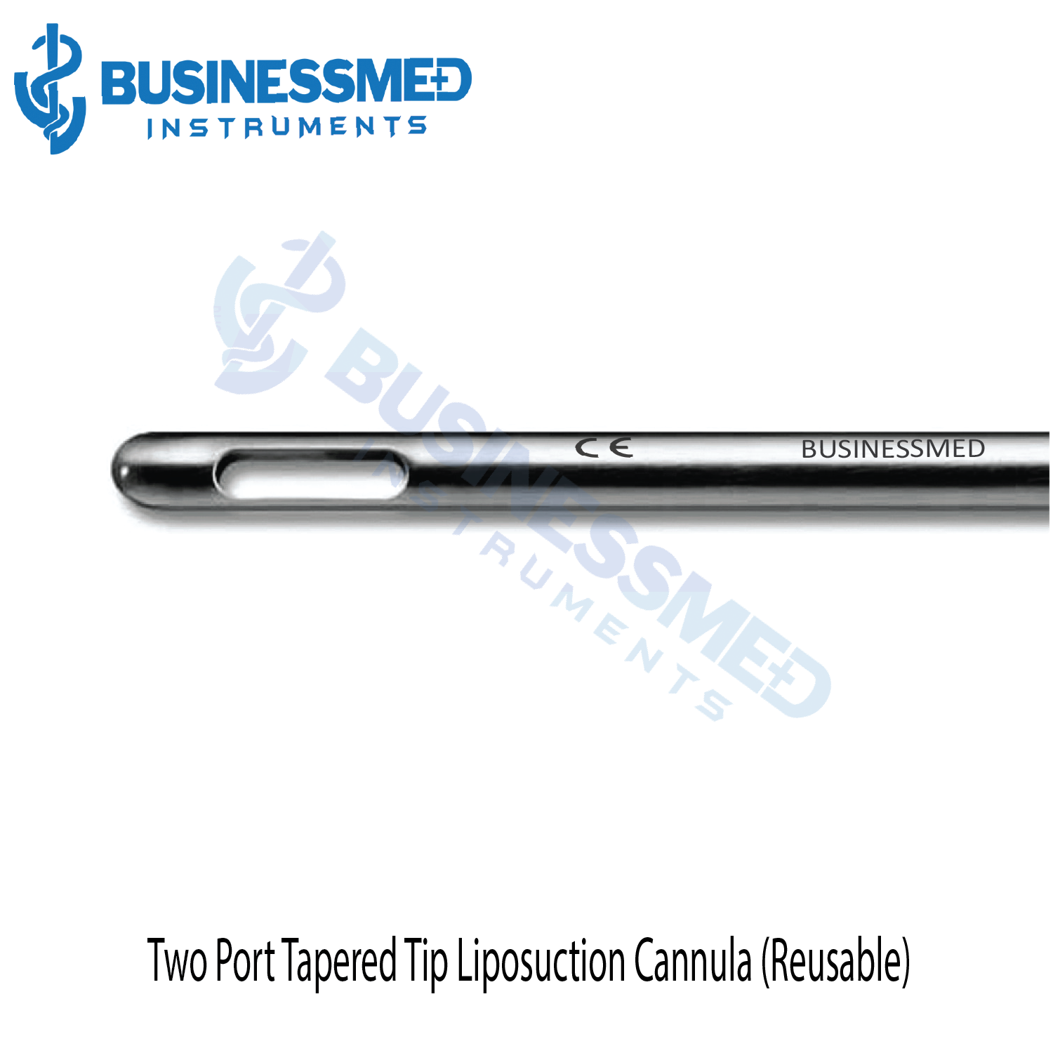 Two Port Tapered Tip Liposuction Cannula Reusable Two Port Tapered Tip Liposuction Cannula Reusable
