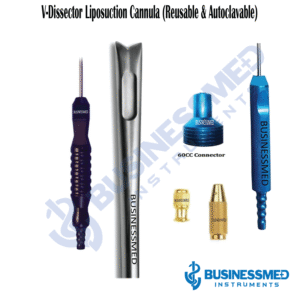 V-Dissector Liposuction Cannula with Fixed Handle