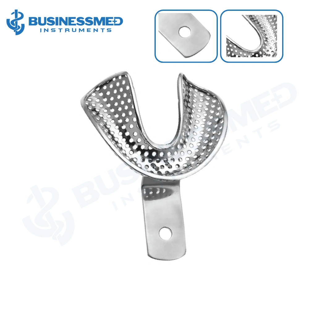 2 Large Impression Tray, Full Denture, Lower, Perforated 2 Large Impression Tray, Full Denture, Lower, Perforated