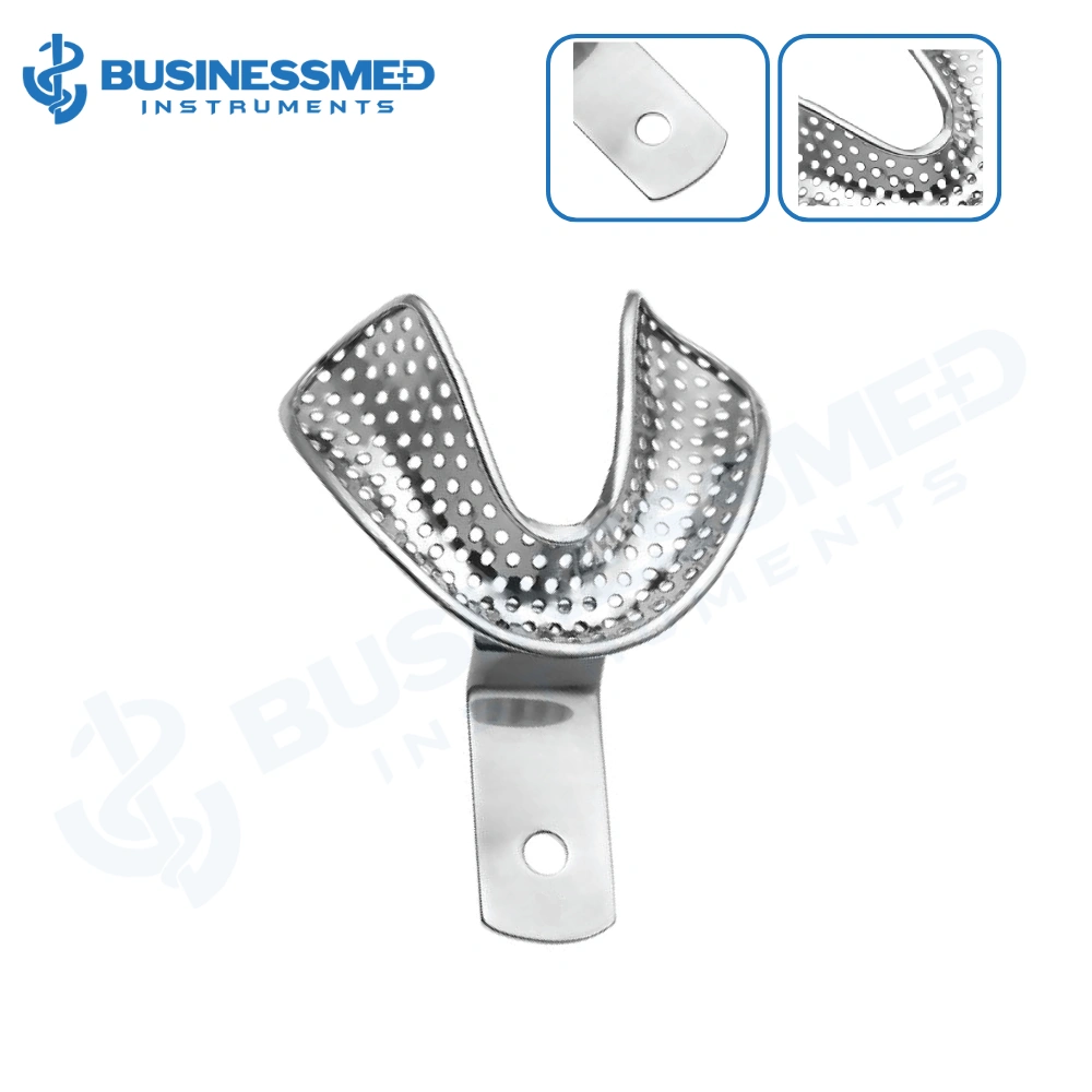 3 Medium Impression Tray, Full Denture, Lower, Perforated 3 Medium Impression Tray, Full Denture, Lower, Perforated