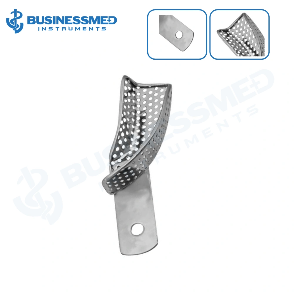Quadrant Impression Tray, Upper Left Lower Right, Perforated Quadrant Impression Tray, Upper Left Lower Right, Perforated