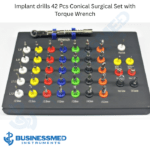 Implant drills 42 Pcs Conical Surgical Set with Torque Wrench