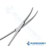 Needle Nose Forceps, Curved - Surgical Grade Stainless Steel - BusinessMed Instruments