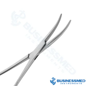 Needle Nose Forceps, Curved - Surgical Grade Stainless Steel - BusinessMed Instruments