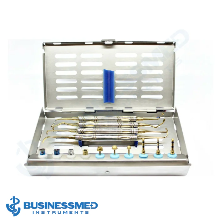 Sinus Lift Dental Instruments Set with Drills and Stoppers - Surgical Grade Stainless Steel - BusinessMed Instruments
