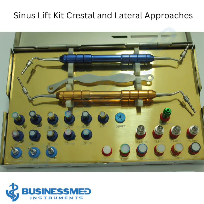 Sinus Lift Kit Crestal and Lateral Approaches - Surgical Grade Stainless Steel - BusinessMed Instruments